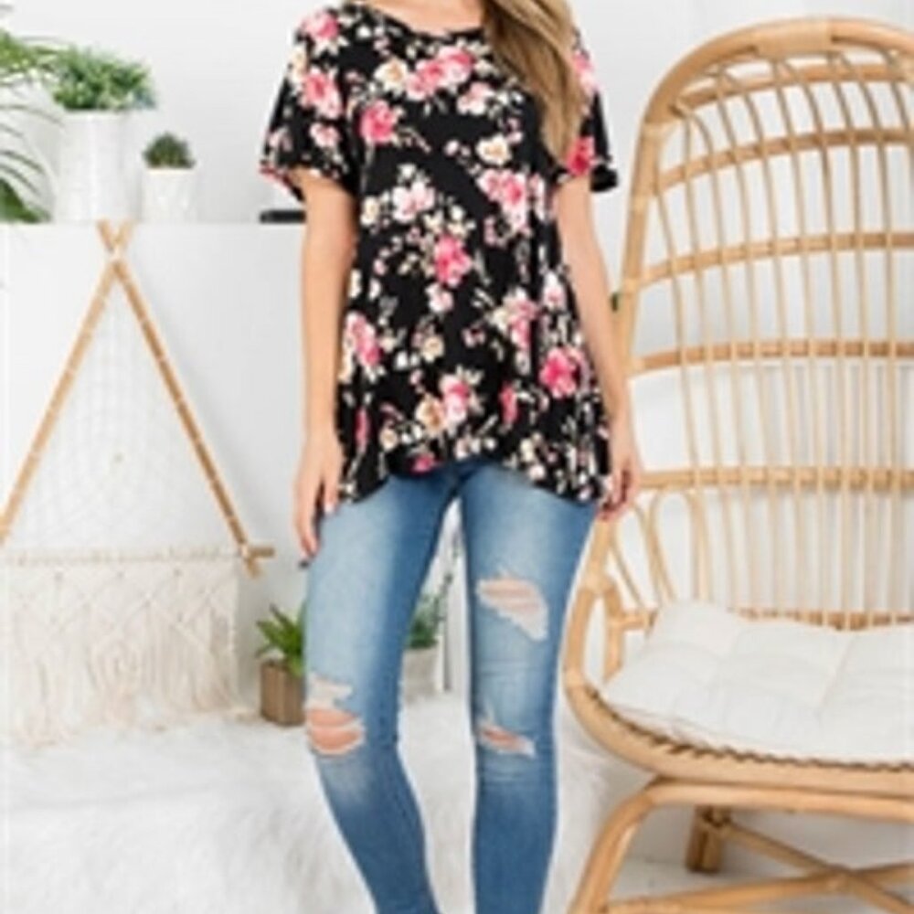 floral print top